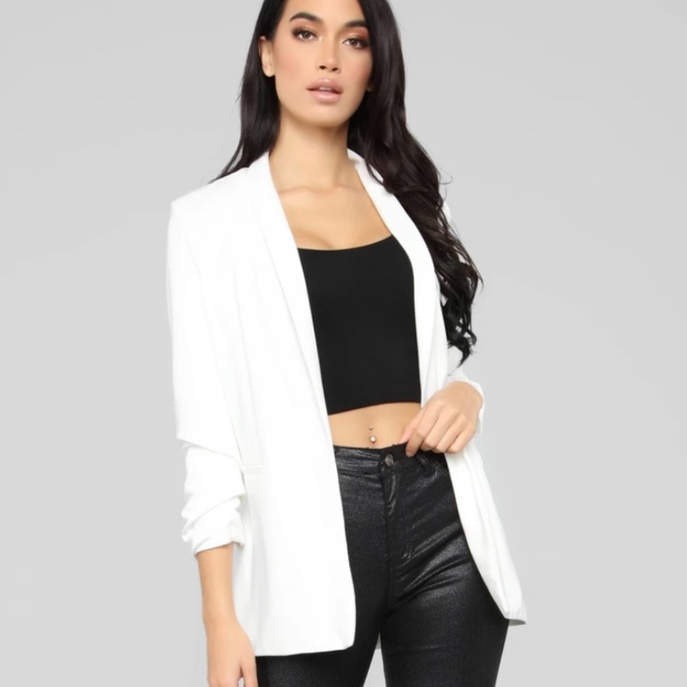 The Celine Blazer- Ivory